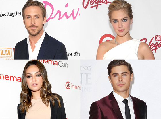 Ryan Gosling, Kate Upton, Mila Kunis, Zac Efron Ryan Gosling, Kate Upton, Mila Kunis, Zac Efron